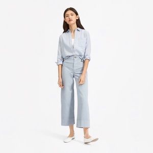 EVERLANE Lightweight Wide Leg Crop Chino Pants
